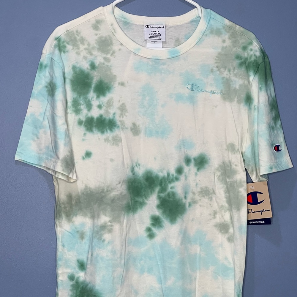 Champion Green Tie-Dye Tee